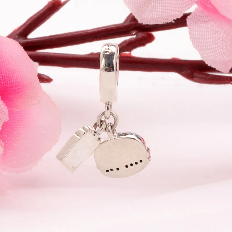 

Original 925 Sterling Silver Charm New French Fries Hamburger String Pendant Fit Pandora Women Bracelet & Necklace Diy Jewelry