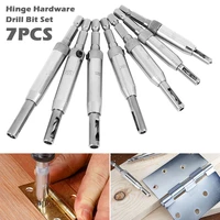 7pcs drill bit woodworking hole guides hinge hardware self centering hinge drill bit set for woodworking door cabinet puncher
