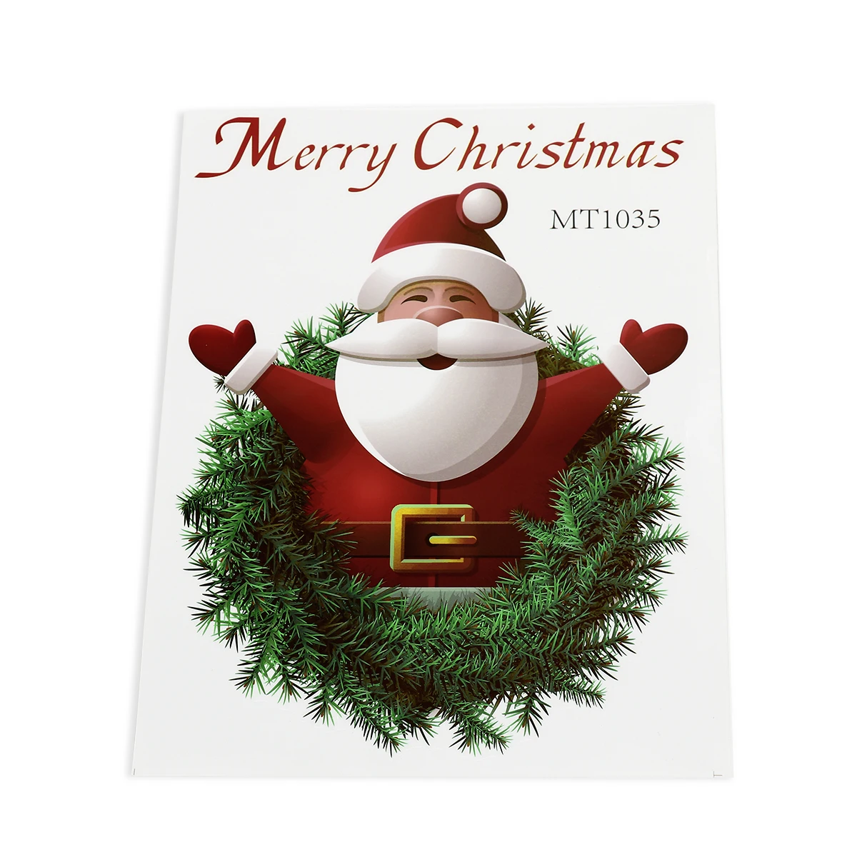 

20*27cm Santa Claus PVC Wall Stickers Christmas Art Home Decoration Room Decal Decor Red Wallpaper Sticker