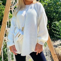 autumn 2021 fashion sweate women western style temperament casual simplicity round neck long sleeve pullover womens knitwear
