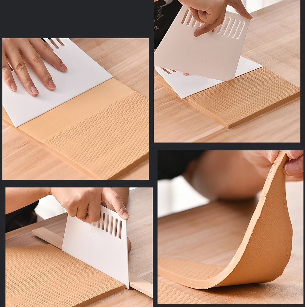 2 шт. трапециевидный пластиковый скребок для керамики | Дом и сад