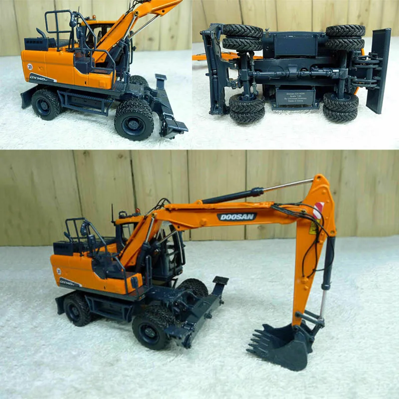 

1:50 UH 8108 DX140W Doosan Mobile Excavator Construction Vehicle Model Toy For Collection