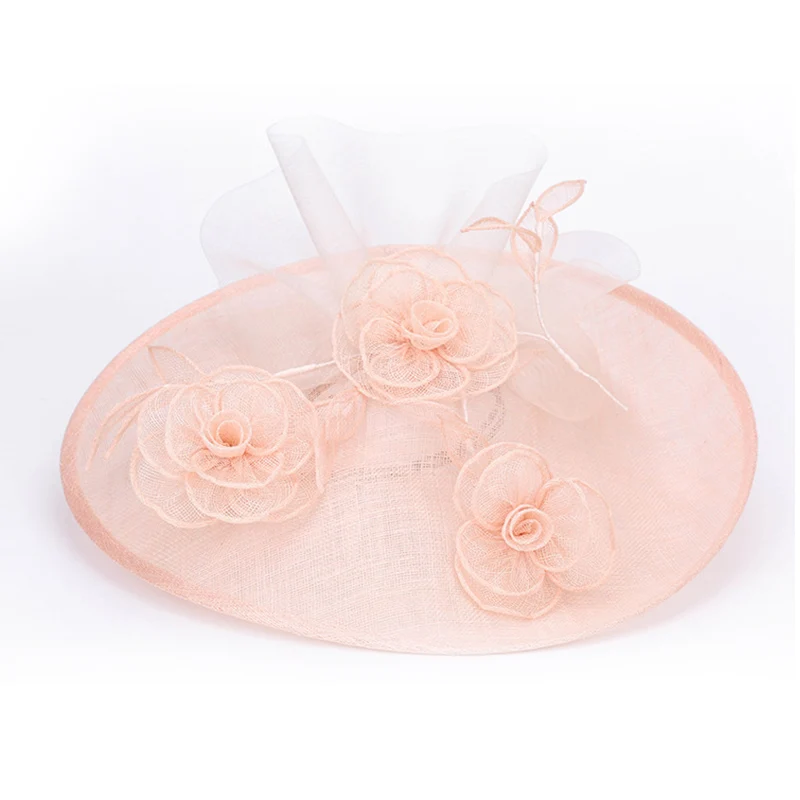 

Luxurious Sinamay Fascinators for Women Wide Brimmed Fascinator Sinamay Hat Cocktail Party Headwear Girls for Melbourne Cup