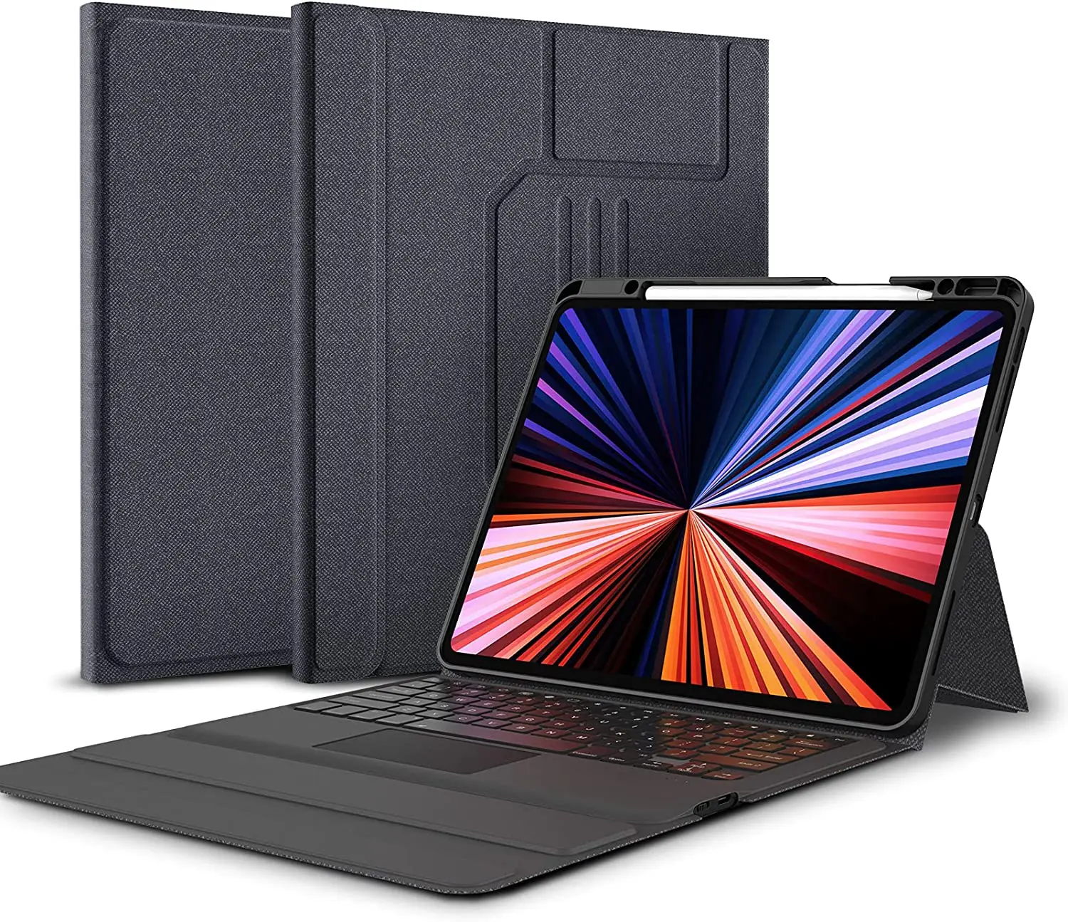 Чехол для сенсорной клавиатуры iPad Pro 12 9 12.9 чехол 2021 дюймов 2020 2018 с волшебной Bluetooth