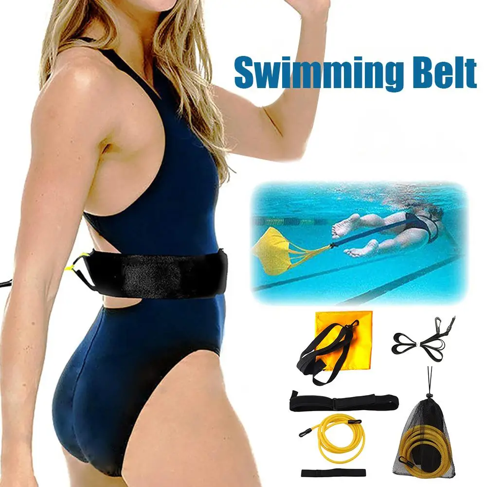 

3.0M Swim Bungee Training Belt Set Cords Pool Swiming Training Resistance Belts Harness for Adult Kids Swim Training Excercise