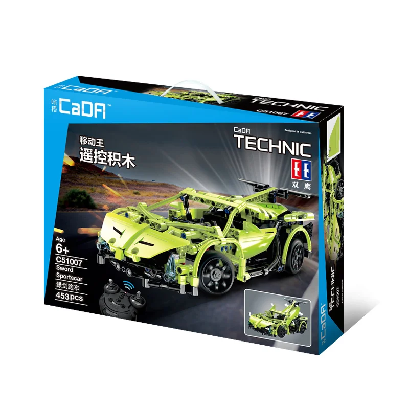 

453pcs Technic Series Remote Control Sportscar Racer Cars Compatible RC Car Building Blocks Sets Toys 1706919