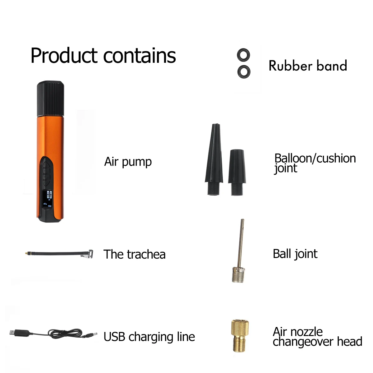 

12V 150PSI Rechargeable Air Pump Tire Inflator Cordless Portable Compressor Digital Car Tyre Pump for Car Bicycle Tires Balls