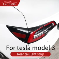 rear headlights stight for tesla model 3 accessoriescar accessories model 3 tesla three tesla model 3 carbonaccessoires