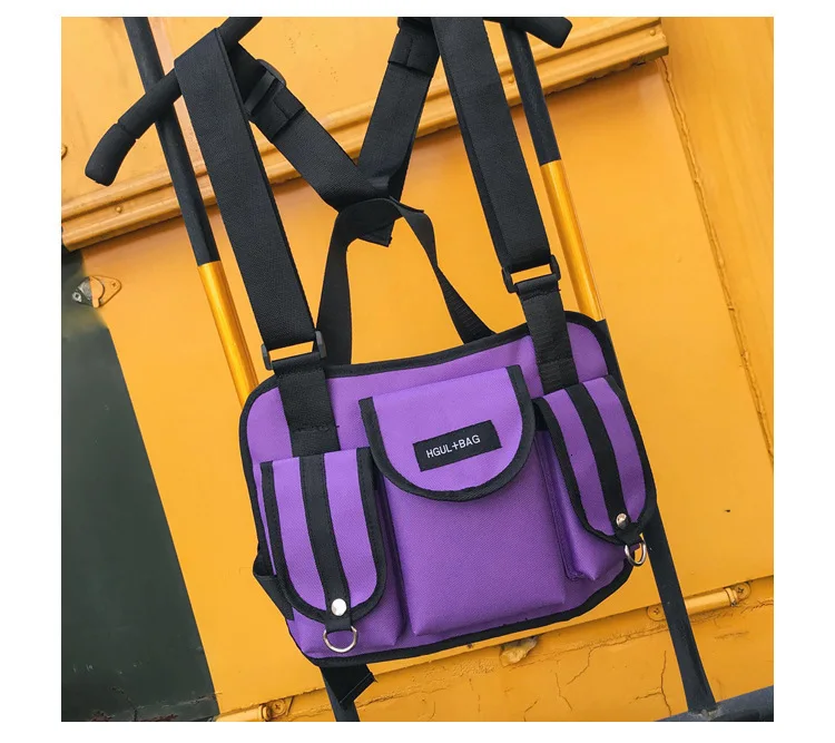 Двухсторонняя поясная сумка в стиле хип-хоп забавная уличная функциональная