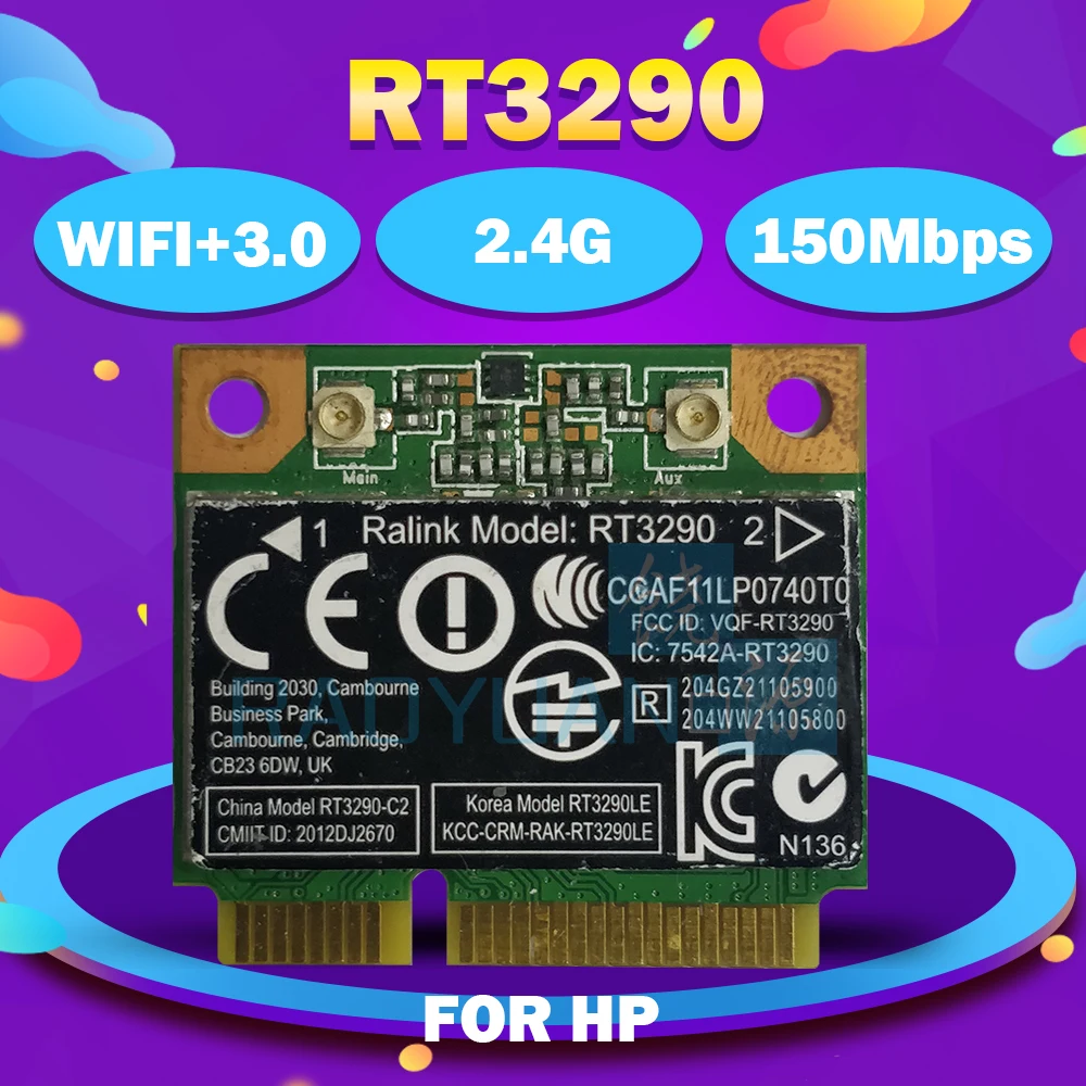 RaLink RT3290 Половина мини PCI-Express Bluetooth3.0 Wlan Беспроводная карта SPS:690020-001 для HP CQ45 CQ58 DV4 DV6