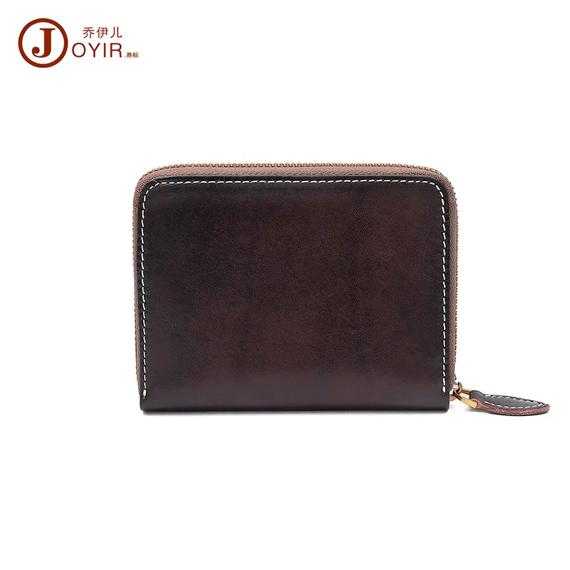 

Multifunctional card bag Italian vegetable tanned leather organ card bag multi card slot zero wallet leather women's hand bag