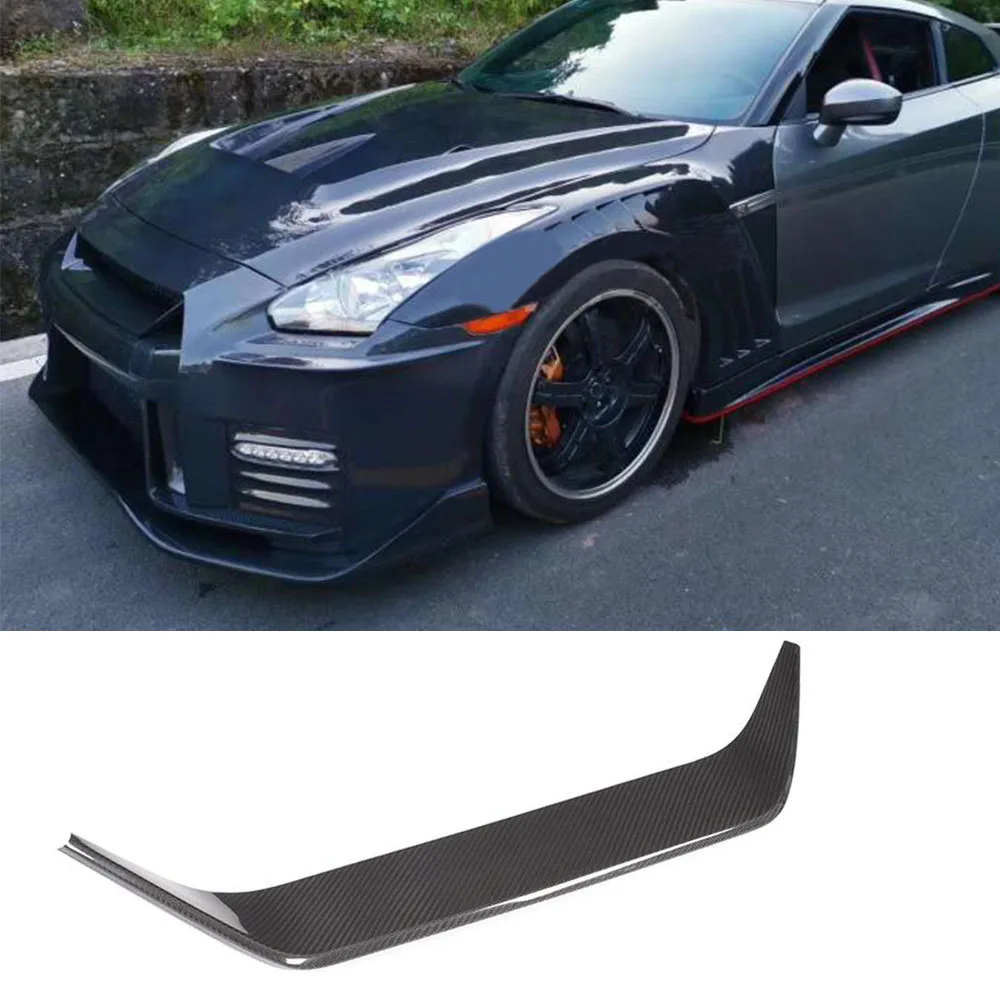 Для Nissan R35 GTR 2017-2019 углеродное волокно Передняя решетка гриль сетка отделка