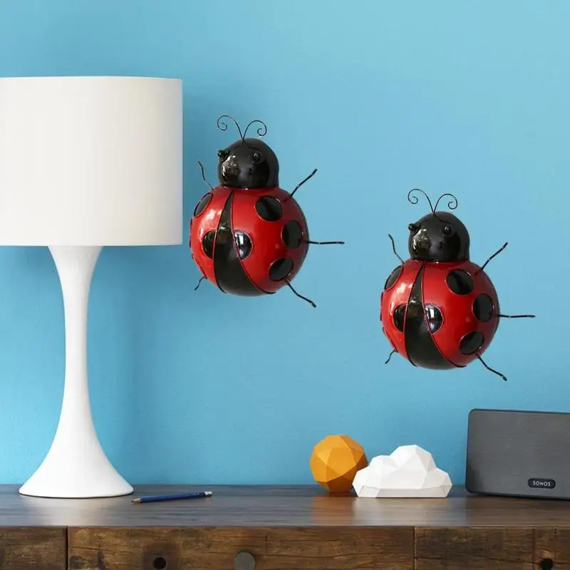 Вешалка с божьей коровкой 10 см настенное украшение для сада детские игрушки