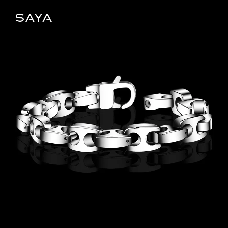 

2022 полированный вольфрамовый мужской браслет-цепочка, устойчивый к царапинам с подарочной коробкой, бесплатная доставка, на заказ