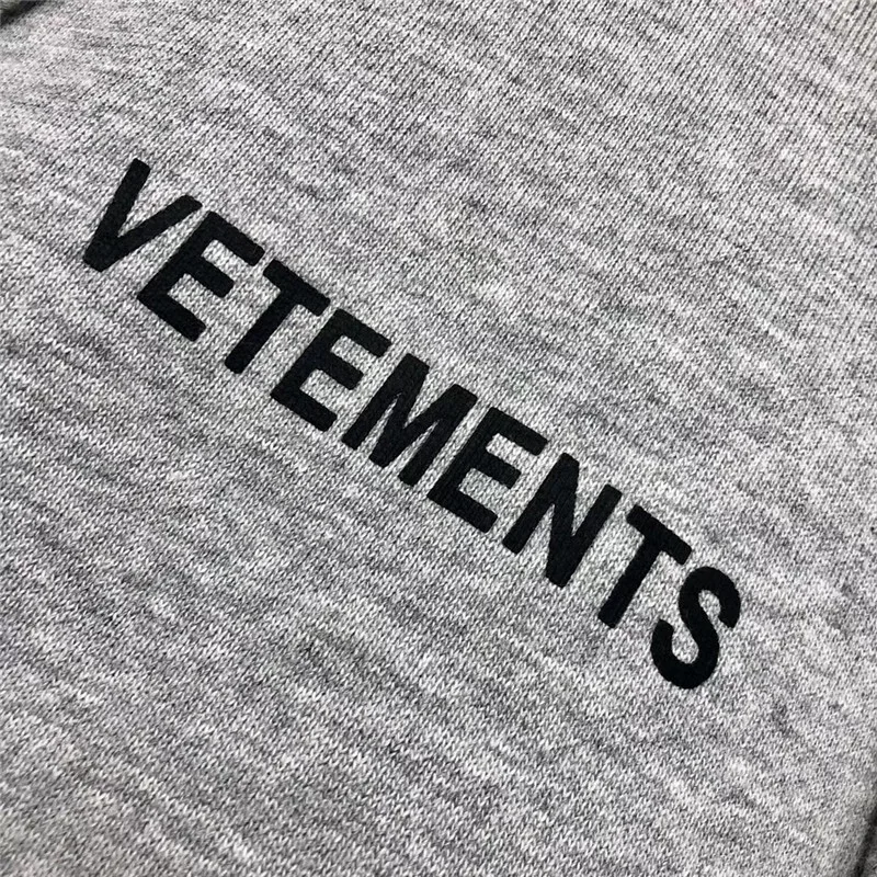 

New Vetements Hoodie Men Women 1:1 High Quality Big Tag Oversize Autumn Winter Embroidery Vetements Sweatshirts Pullover