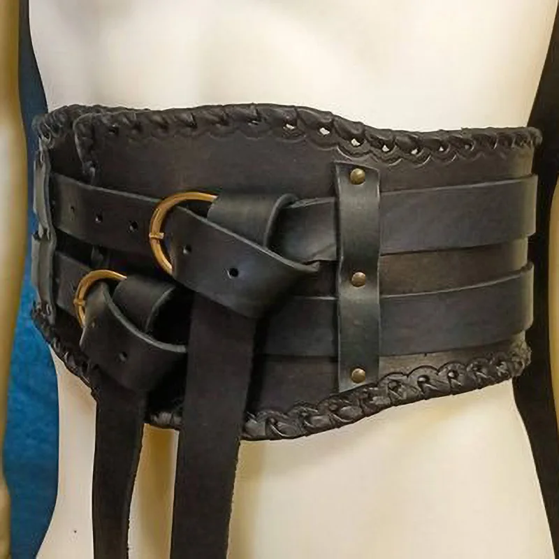 Ремень в средневековом кельтском стиле для мужчин плетеный тяжелый армированный