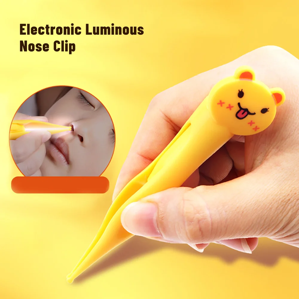 LED Light Ear Tweezers Booger Clip Picking Tool Double-headed Spiral Massage Earpick Wax Remover Curette Picker | Красота и здоровье