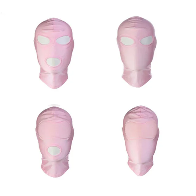 Эротическая маска с капюшоном секс игрушки бондаж фетиш затягивает дышащий