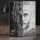 Ragnar Lothbrok картины викингов абстрактная живопись, холст, живопись, современное настенное искусство, плакат и принты в комнате, домашний декор, роспись