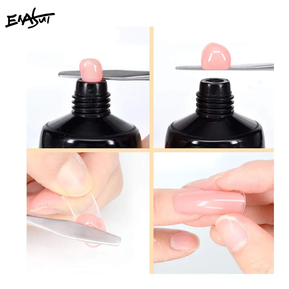 ENASUI Quick Extension Nail Gel Nail Builder Extend Gel Led Lamp 9Pcs/Kit Pink UV LED Gel Poly Polish Building Soak off Gel Kit