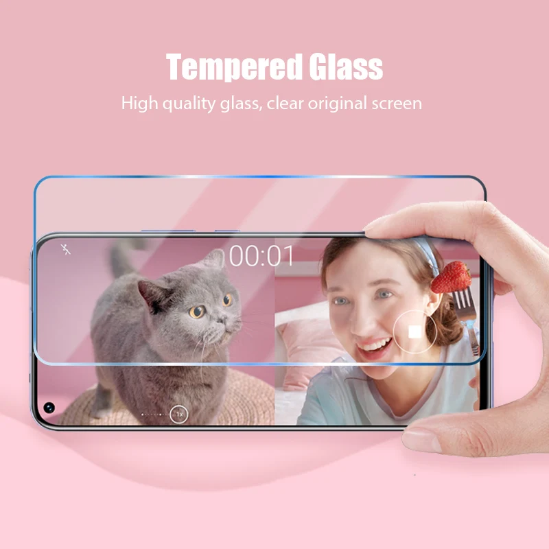 4in1 Tempered Glass for Huawei P30 Pro P50 P40 P20 Lite Camera Lens Screen Protector P Smart Z 2019 2021 S | Мобильные телефоны и