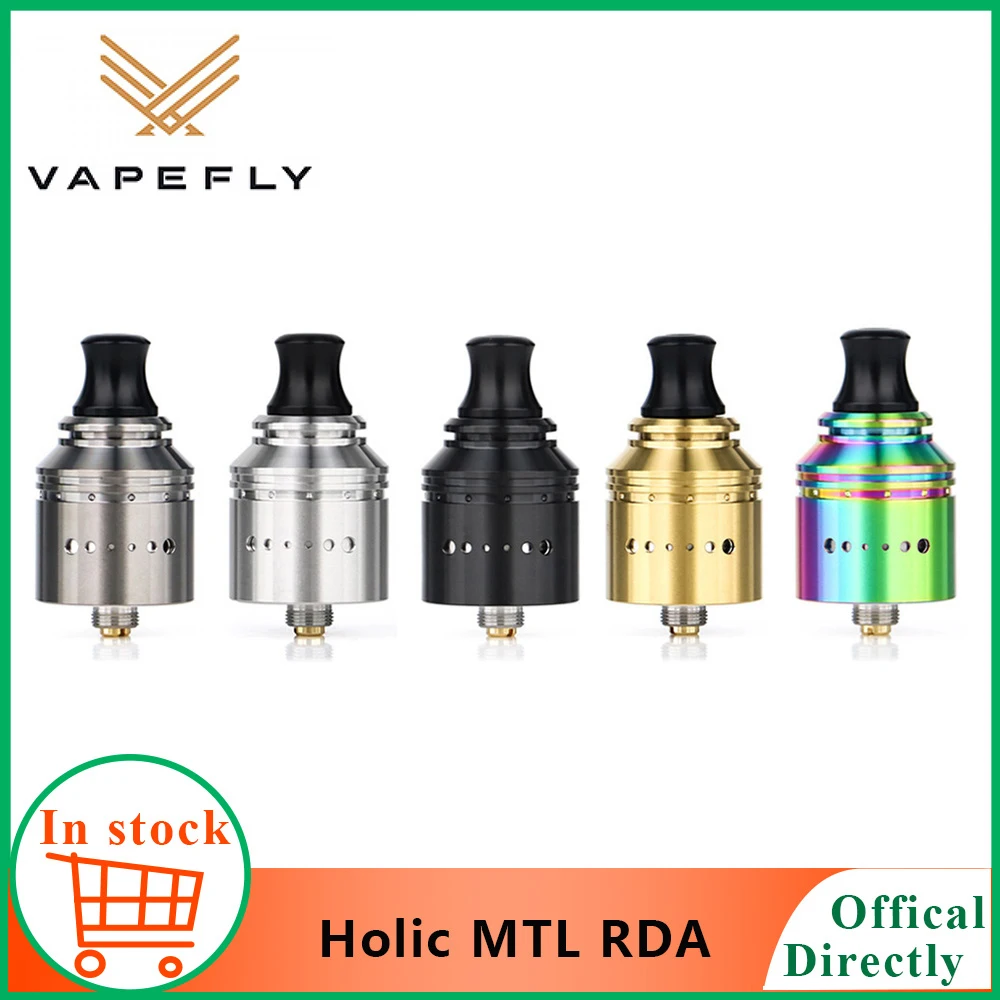 Оригинальная электронная сигарета Vapefly Holic MTL RDA с одной катушкой для
