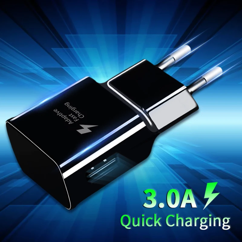 Универсальное дорожное AC Сетевое зарядное устройство 5V 2A Переходник USB настенное