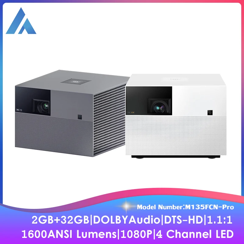 

Youpin FENGMI Vogue Pro Projector TV 1920*1080 HD 1600ANSI Lumens 2G+32G Side Projection HiFi DTS DOBLY Audio LED Home Theater