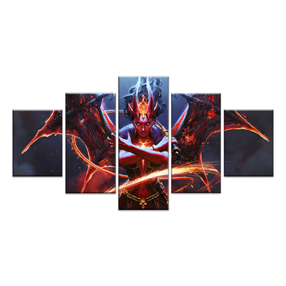 5 панелей королева боли Аркана дота 2 превосходство рисунка по игре плакаты