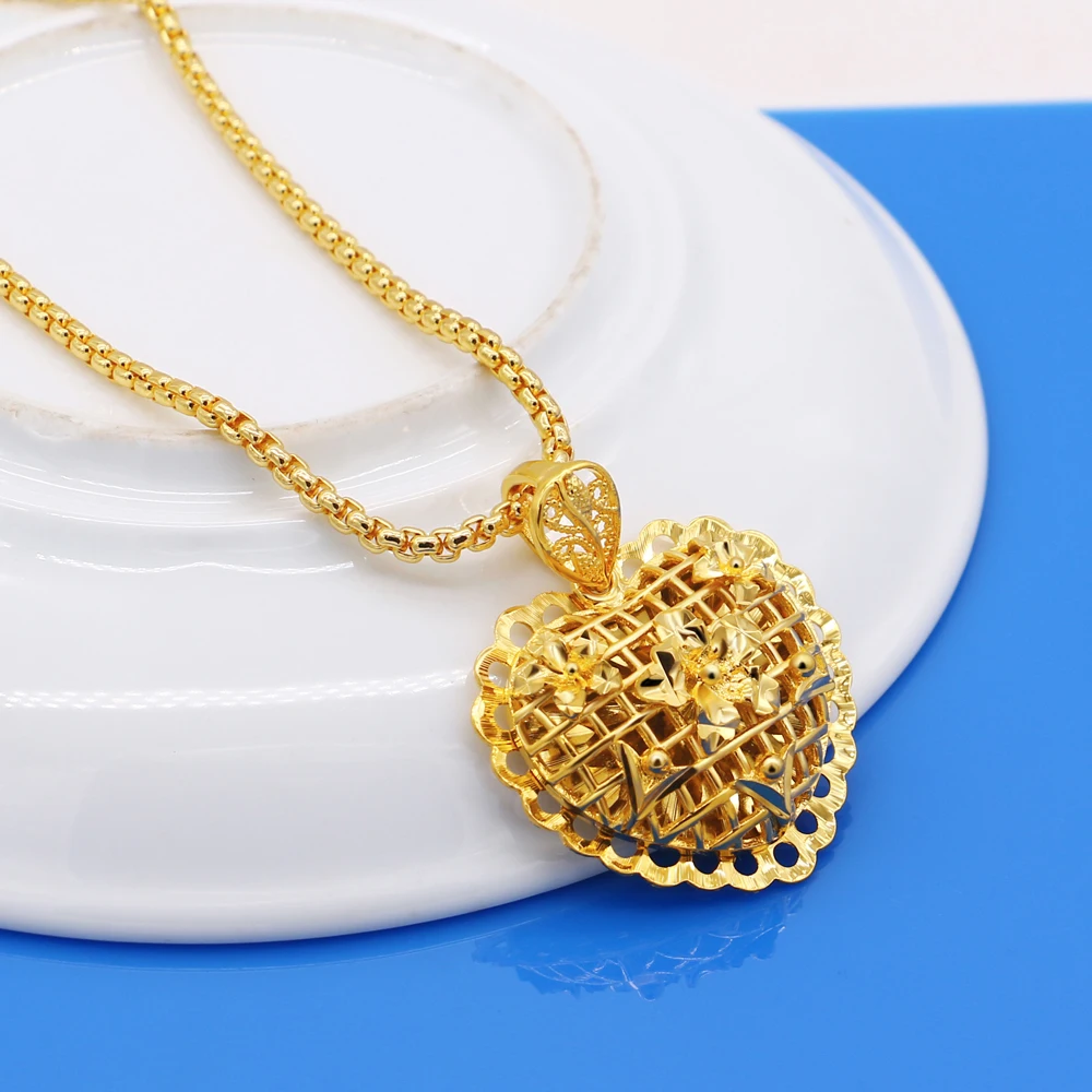 Женское ожерелье с подвеской в виде сердца длинная цепочка на свитер подарочное