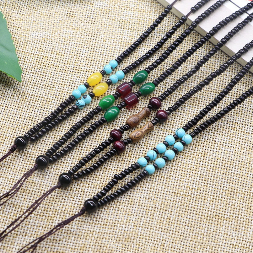 2021 Women Sweet Little Daisy Acrylic Flowers Boho Beaded Clavicle Female Necklaces for Girls Jewelry Korean Japan | Украшения и