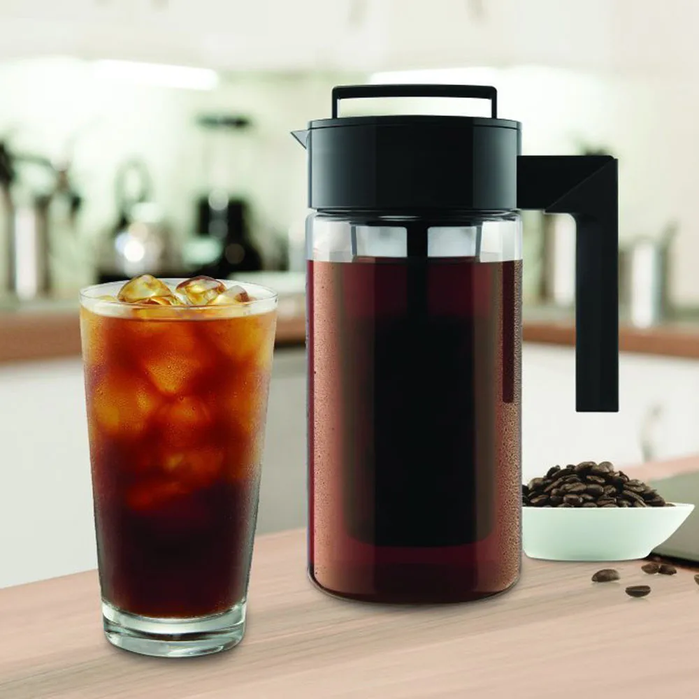 900ML Kettle Cold Brew Iced Coffee Tea Pot Maker With Airtight Seal Silicone Handle Glass Drinkware #45 | Дом и сад