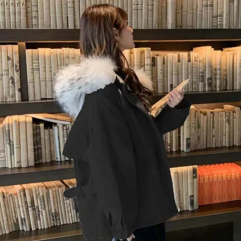 Новая сцена одежда с хлопковой подкладкой Модная парка большие ярды короткая