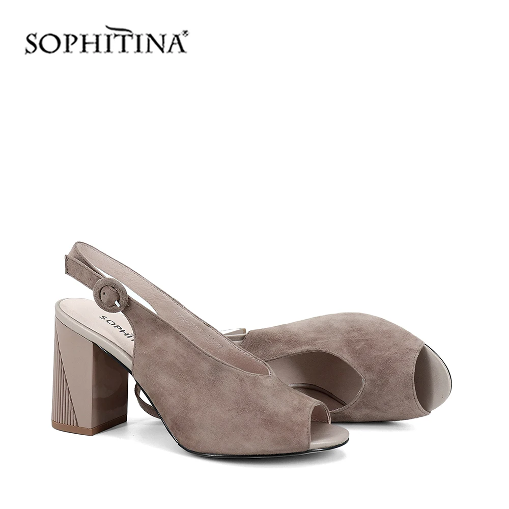 SOPHITINA/однотонные женские босоножки Новый модный дизайн Удобная элегантная обувь