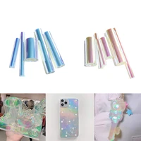 rainbow sticker laser film holographic aurora effect reflective mirror paper for diy craft epoxy silicone mold nail art supplies