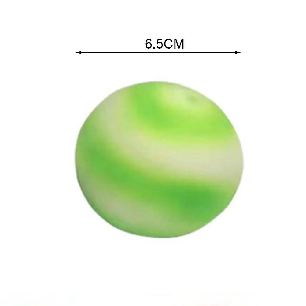 

6.5 centimeter Clear Stress Balls Rainbow Colorful Balls Kids Soft Toys Squeeze Stress Relive Decompression Balls Squishy Gift