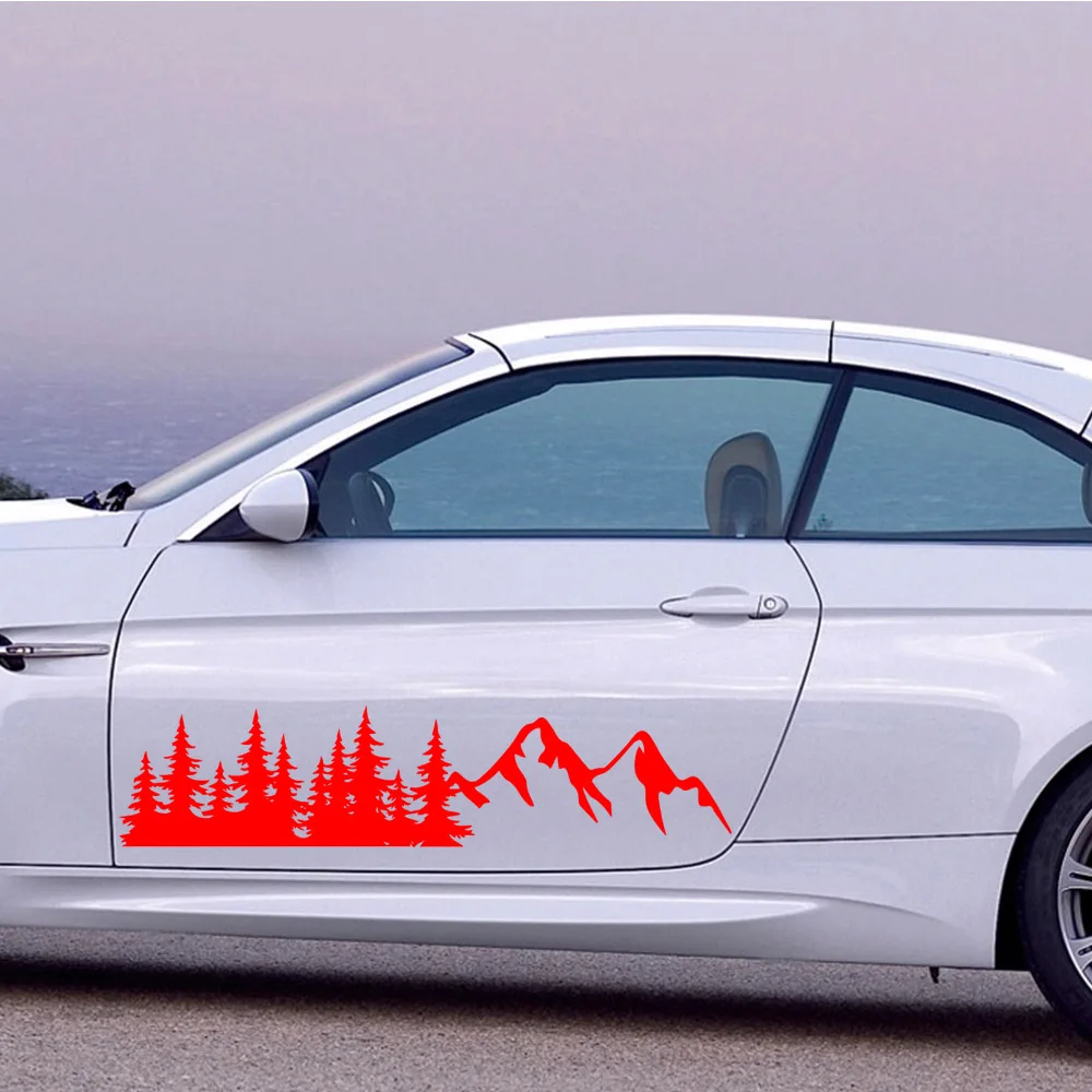 

Vinyl Mountain Auto Car Wrap And Decals Motorcycle Forest Decals ar Styling Accessories Mountain Sticker Mural
