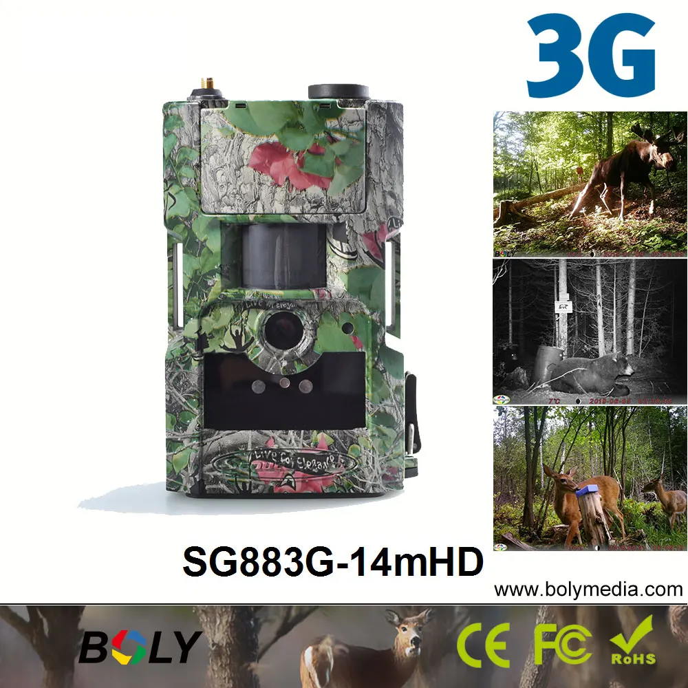 3g беспроводные охотничьи камеры Bolyguard SG88 3g-14mHD MMS/GPRS 14MP 940nm невидимые IR trail камеры Фото-ловушки