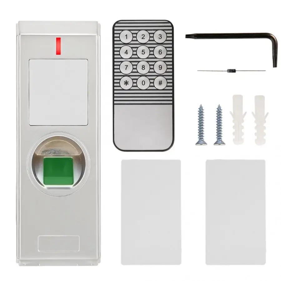 Metal IP66 Waterproof Fingerprint Access Controller Door System 125KHZ ID Card Reader Home Office Security |
