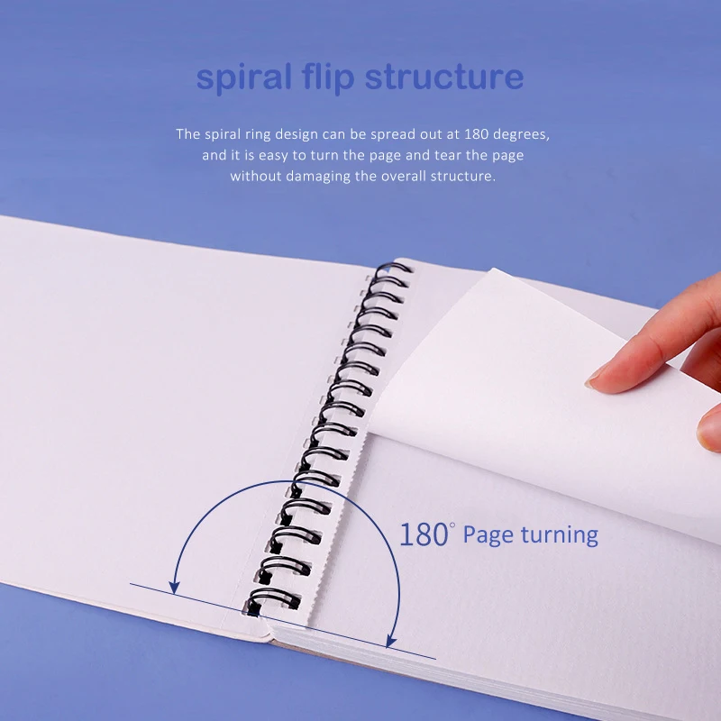 Утолщенная книга для рисования акварелью 30 листов переносная бумага A3/A4/A5 в