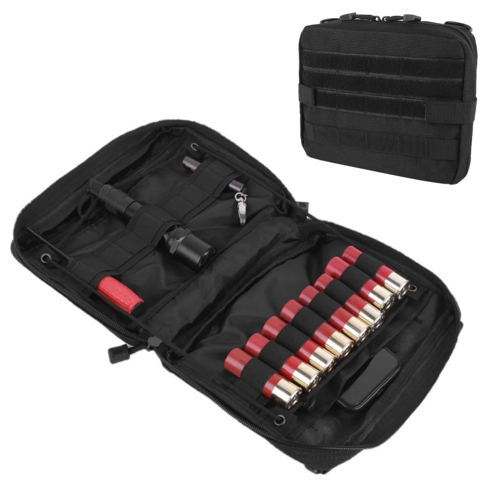 

Tactical Admin Molle Pouch Utility EDC EMT Bag Compact Water-Resistant Pouches Multi-Purpose Outdoor Accessory Tool Pack Hunting