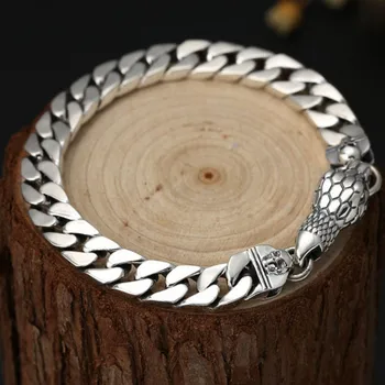 New S925 Sterling Silver Men's Bracelet Personalized 2