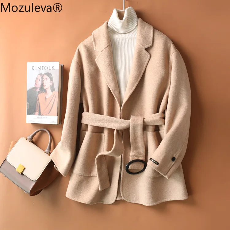 

Пальто шерстяное женское ручной работы, Осень-зима 2021