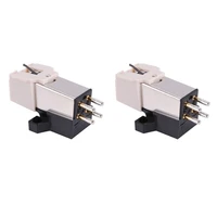2x dynamic magnetic cartridge needle stylus at 3600l for audio technica record player