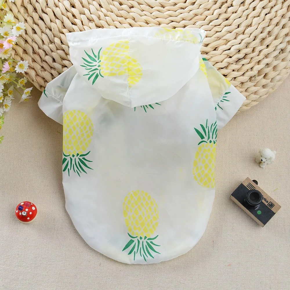 Летняя Солнцезащитная толстовка с капюшоном одежда для маленьких собак дождевик