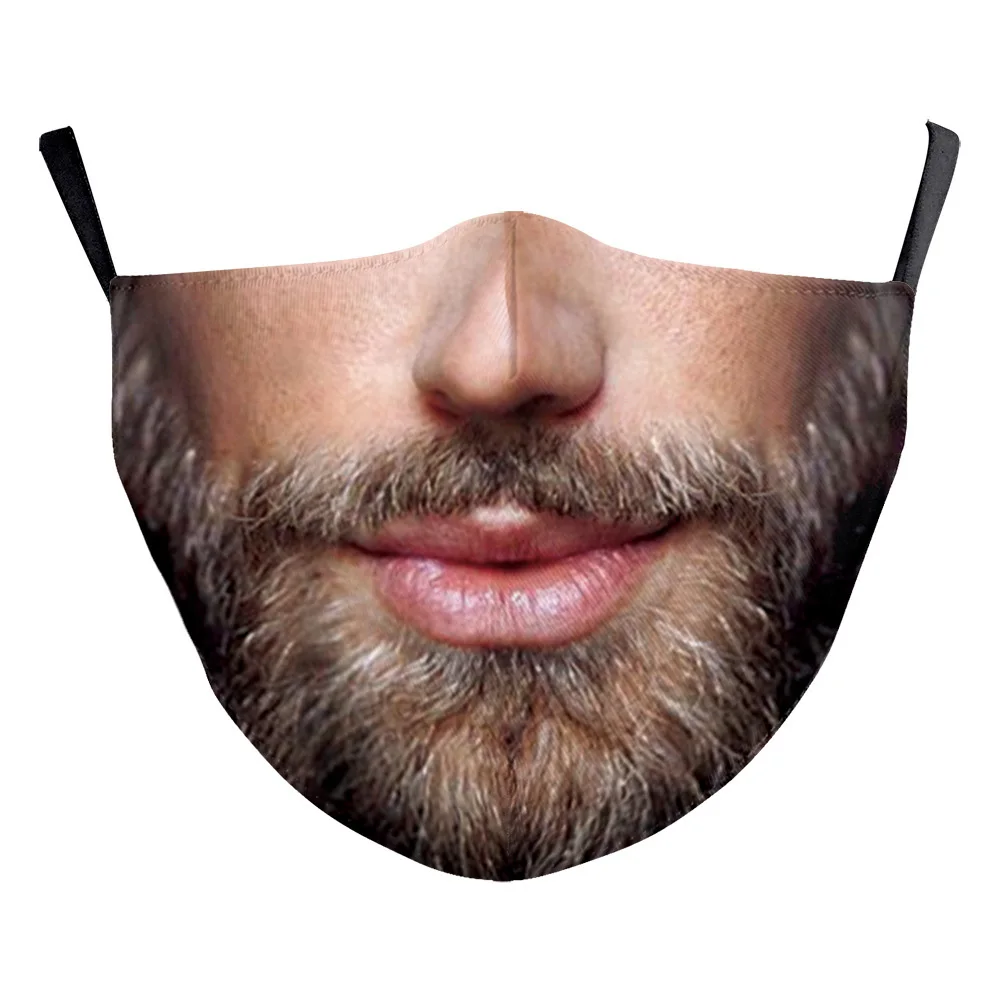 Рождественская Карнавальная модная маска для бороды женщин и мужчин рта унисекс