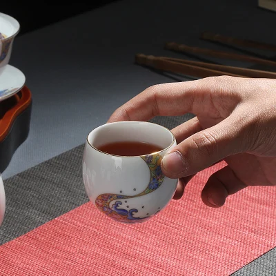 Фарфоровая чайная чашка набор из 6 предметов домашний простой современный