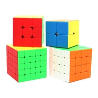 moyu 4pcs speed cube set puzzle skew pyramid meilong magic cubes 3x3 4x4 5x5 professional cubo magico educational childrens toy