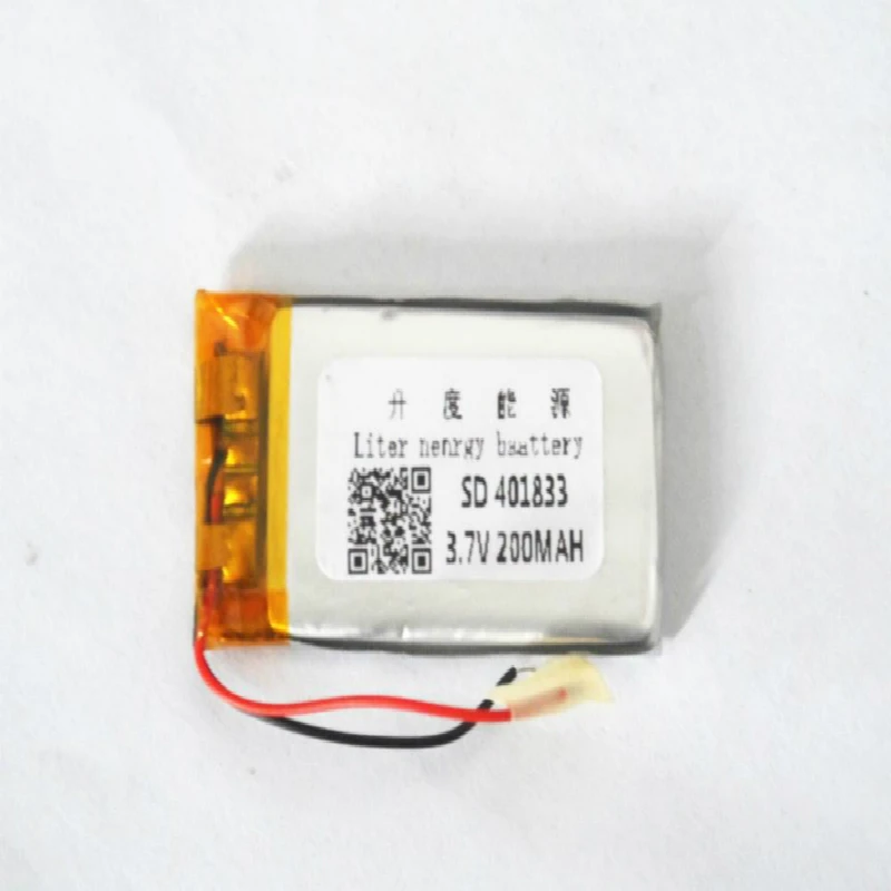 

Литий-полимерный аккумулятор 401833 3,7 в 200 мА · ч 401830 MP3 Bluetooth DIY Аудио/игрушки