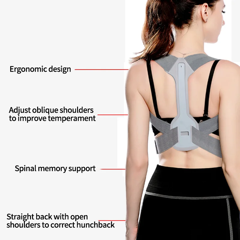 

Adjustable Clavicle Posture Corrector Men Woemen Upper Back Brace Shoulder Lumbar Support Belt Corset Posture Correction